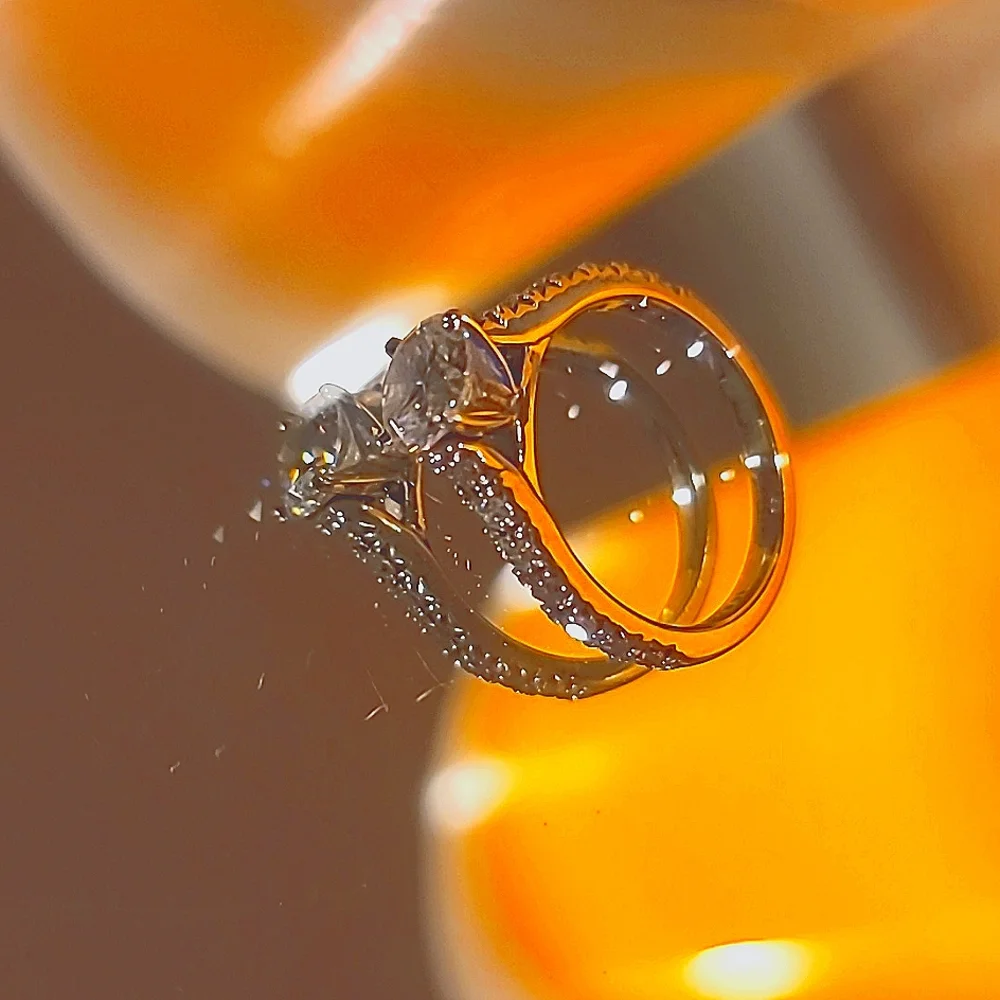 Moissanite Solitaire Ring - Picture 5 of 8